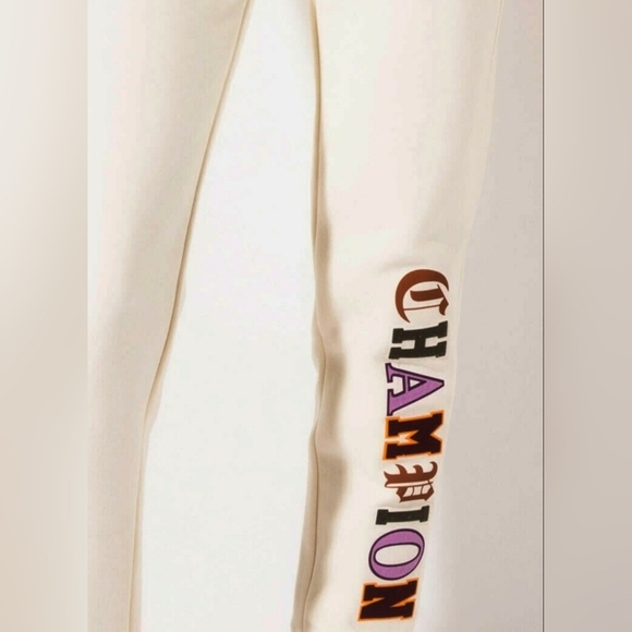Champion Women's Off-White Joggers with Logo - Picture 4 of 7